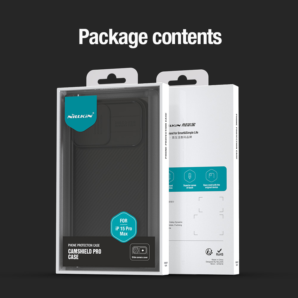 Nillkin CamShield PRO Zadní Kryt pro Apple iPhone 15 Pro Max Blue