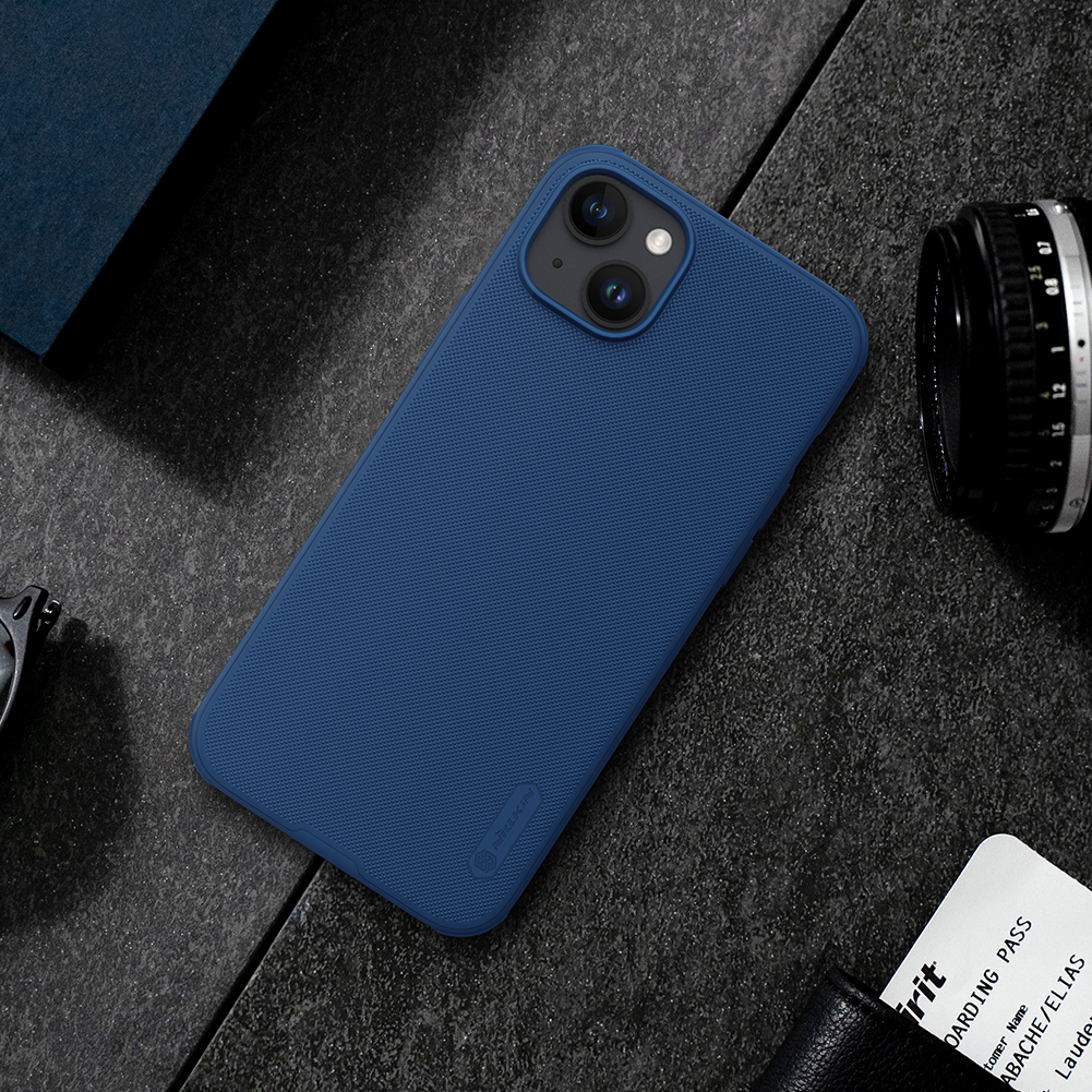 Nillkin Super Frosted PRO Zadní Kryt pro Apple iPhone 15 Plus Blue (Without Logo Cutout)