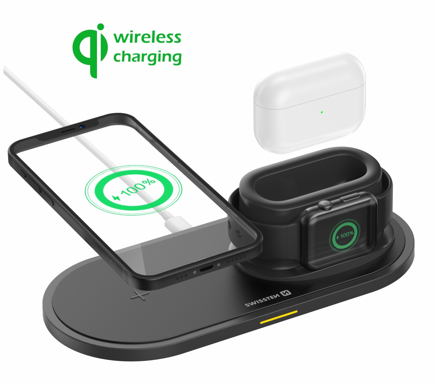 Swissten 3v1 Stand černá