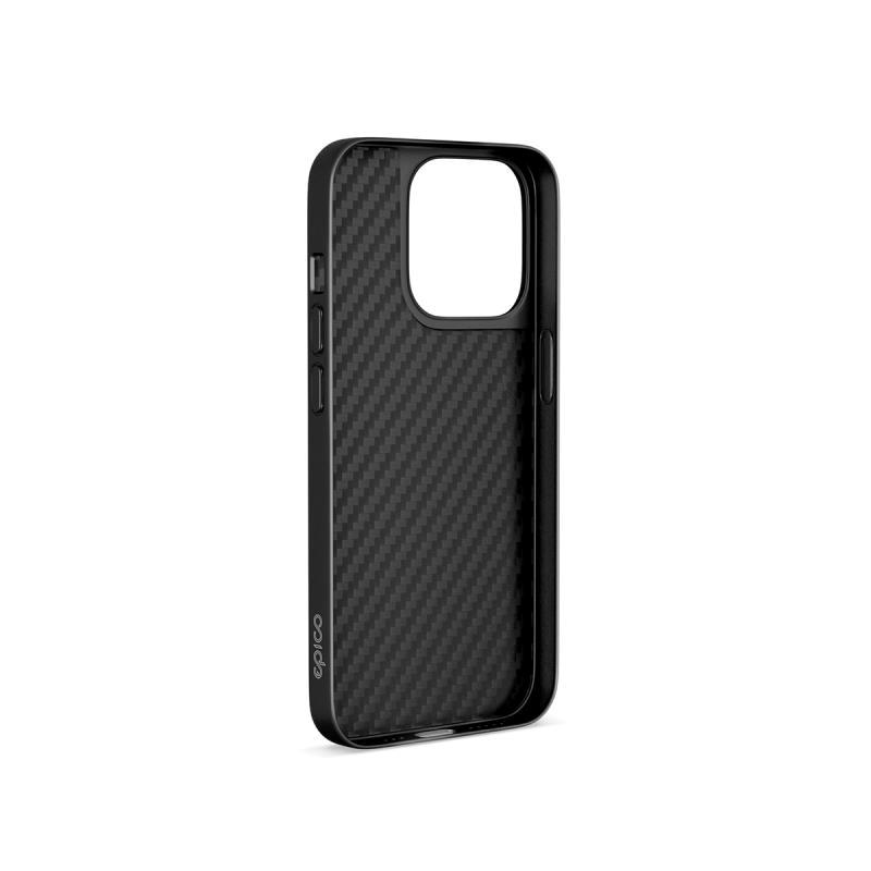 Ochranné pouzdro Epico Hybrid Carbon Magnetic s MagSafe pro Apple iPhone 15, černá