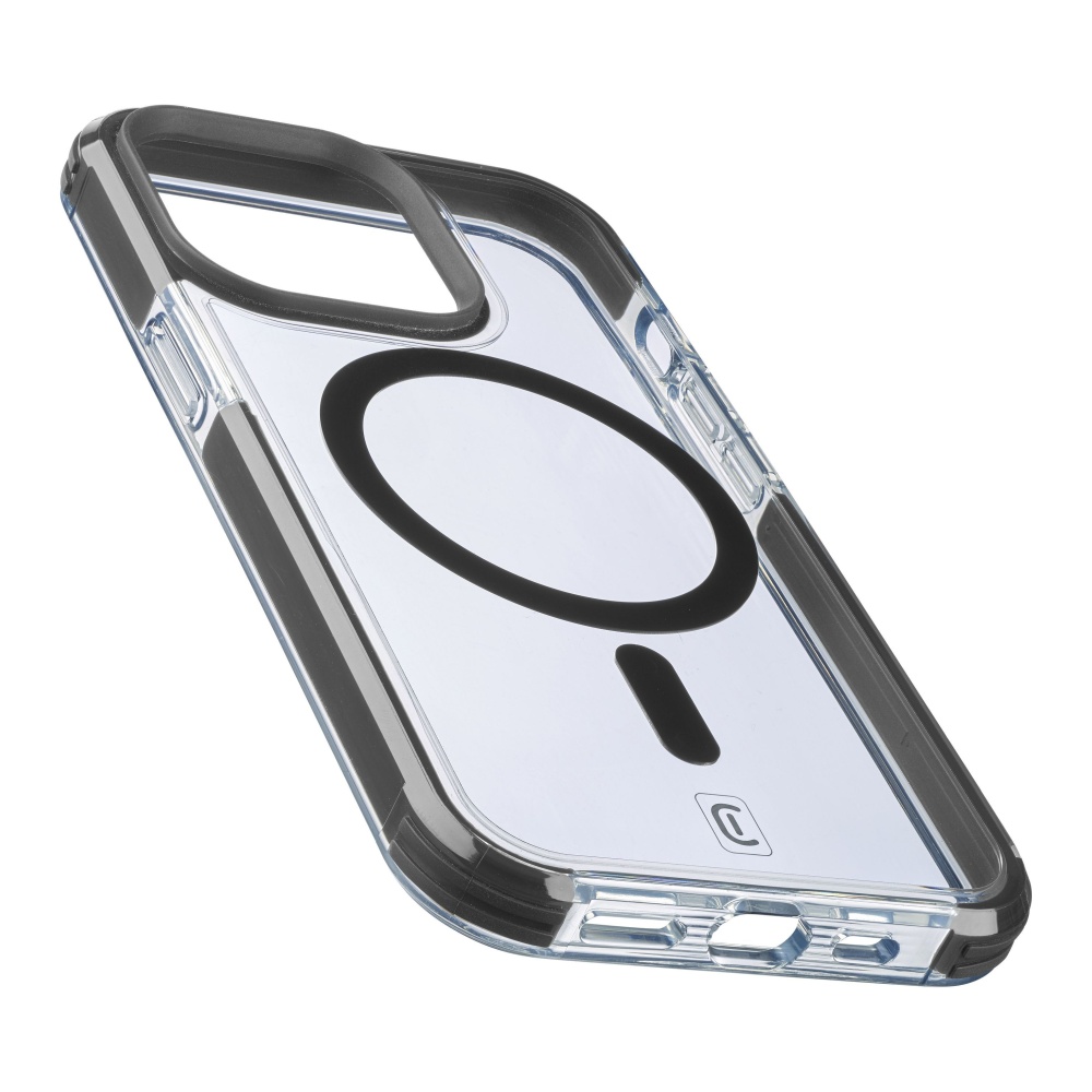 Levně Ochranný kryt Cellularline Tetra Force Strong Guard Mag s podporou Magsafe pro Apple iPhone 15, transparentní