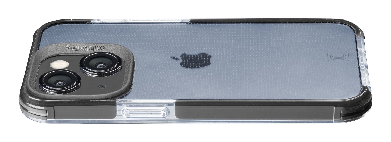 Ochranné pouzdro Cellularline Tetra Force Shock-Twist pro Apple iPhone 15, transparentní