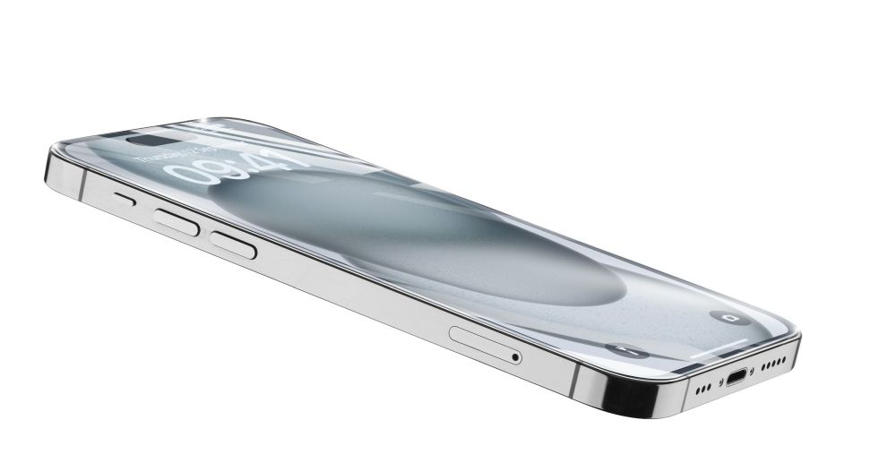 Prémiové ochranné tvrzené sklo Cellularline TETRA FORCE GLASS pro Apple iPhone 15 Plus