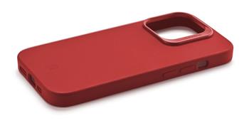Levně Ochranný silikonový kryt Cellularline Sensation Plus pro Apple iPhone 15, červená