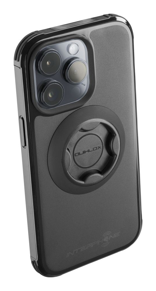 Levně Ochranný kryt Interphone QUIKLOX Tetraforce pro Apple iPhone 15 Pro, černá