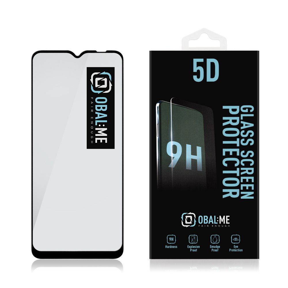 Levně Tvrzené sklo Obal:Me 5D pro Samsung Galaxy A13 4G, černá