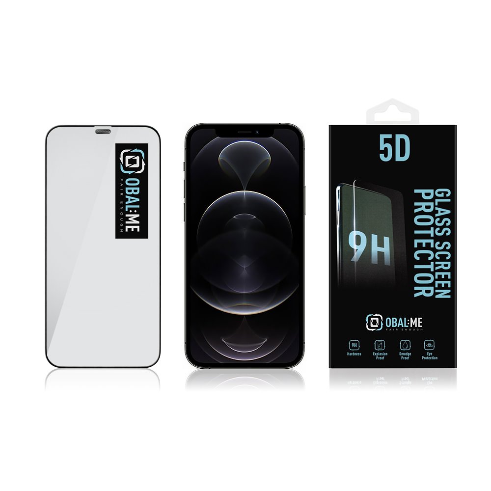 Obal:Me 5D Tvrzené Sklo pro Apple iPhone 12/12 Pro Black 