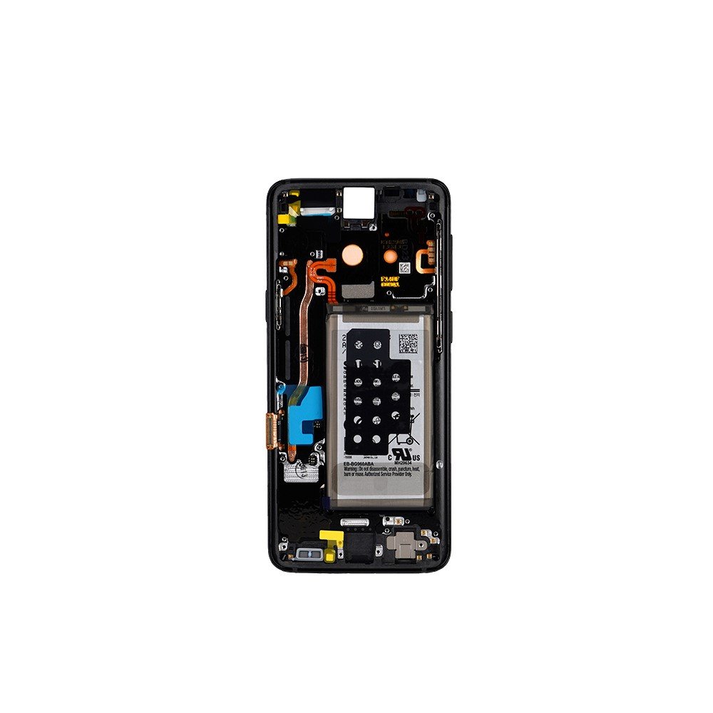 LCD display + dotyk + přední kryt + baterie pro Samsung Galaxy S9, black (Service Pack)