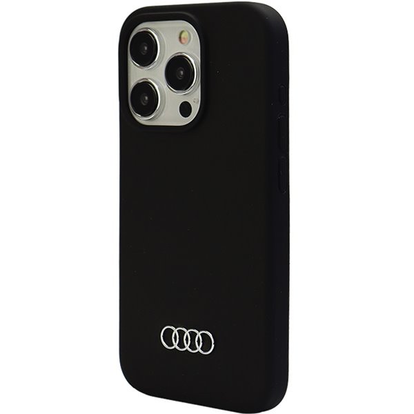 Zadní kryt Audi Silicone pro Apple iPhone 15 Pro Max, černá