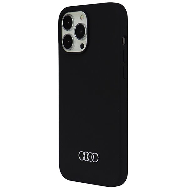 Audi Silicone Zadní Kryt pro iPhone 13 Pro Max Black