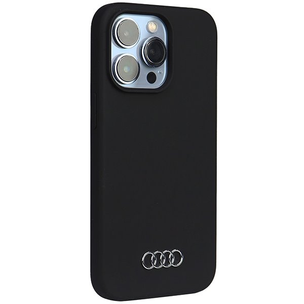 Levně Zadní kryt Audi Silicone pro Apple iPhone 13/13 Pro, černá