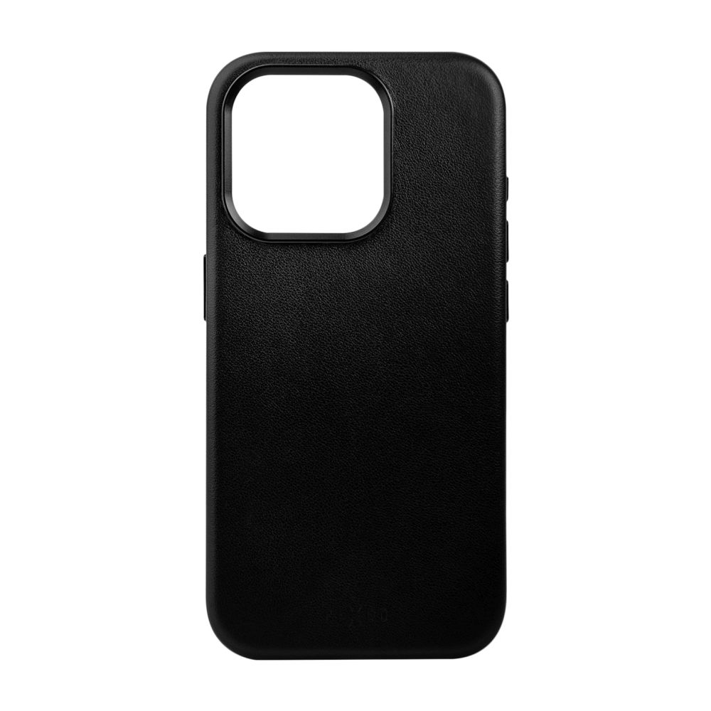 Kožený zadní kryt FIXED MagLeather s podporou MagSafe pro Apple iPhone 15 Pro, černý