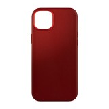 Kožený zadní kryt FIXED MagLeather s podporou Magsafe pro Apple iPhone 15, červený