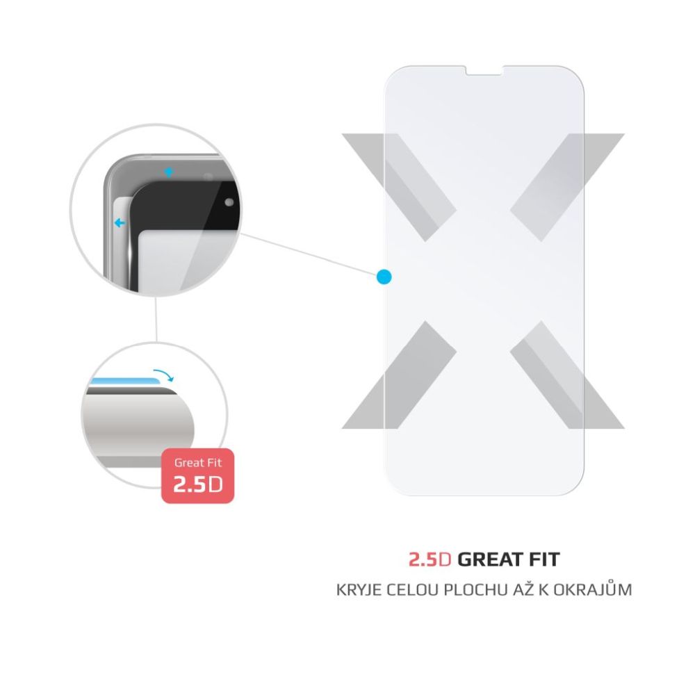Ochranné tvrzené sklo FIXED pro Samsung Galaxy A05, čirá