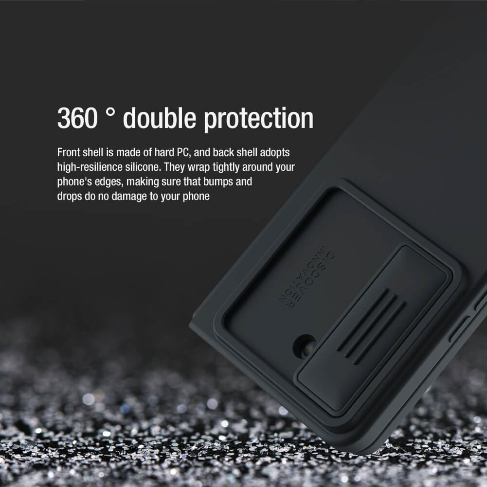 Nillkin CamShield Silky Silikonový Kryt pro Samsung Galaxy Z Fold 5 Black