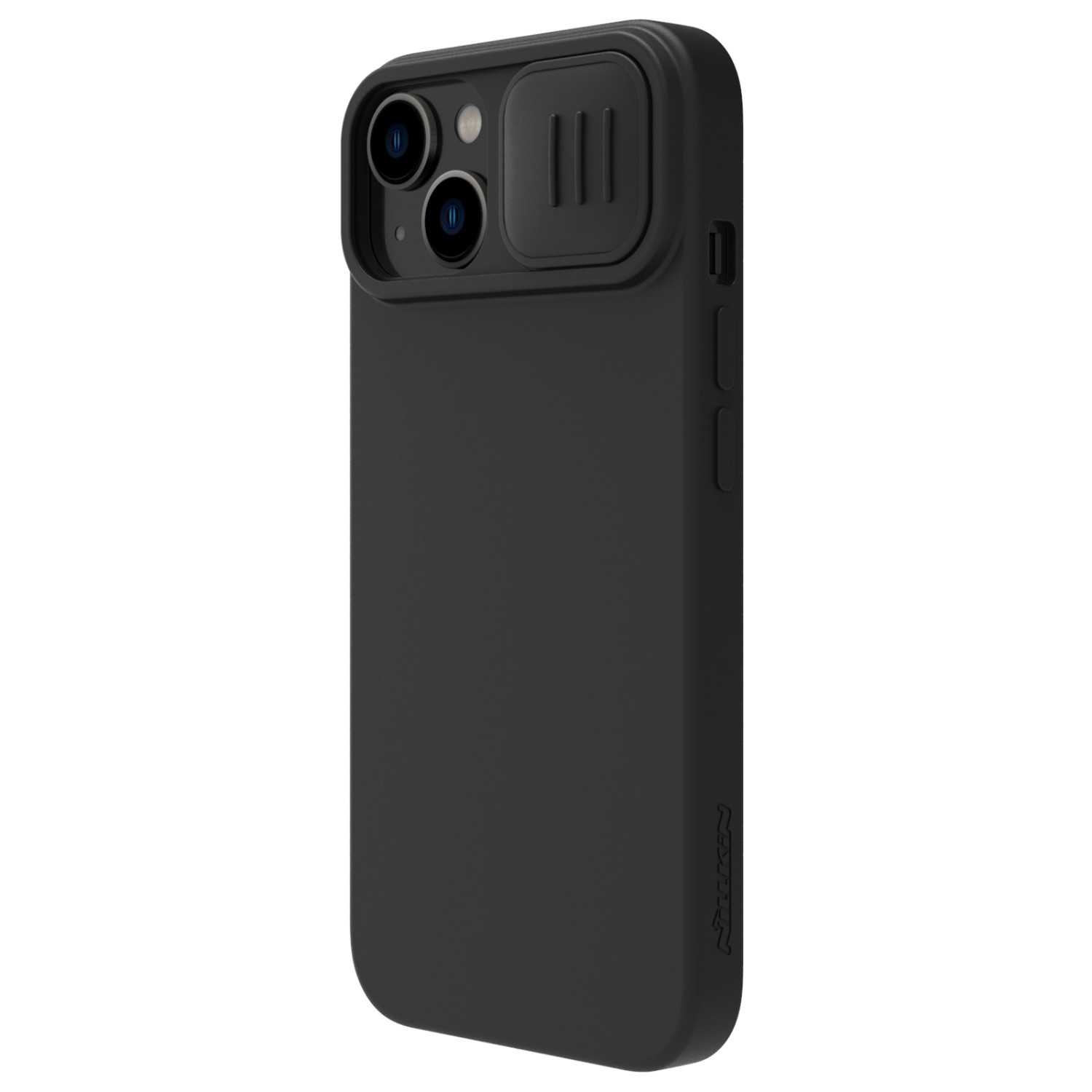 Silikonový kryt Nillkin CamShield Silky pro Apple iPhone 15, černá