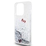 Hello Kitty Liquid Glitter Electroplating Head Logo Zadní Kryt pro iPhone 15 Pro Transparent