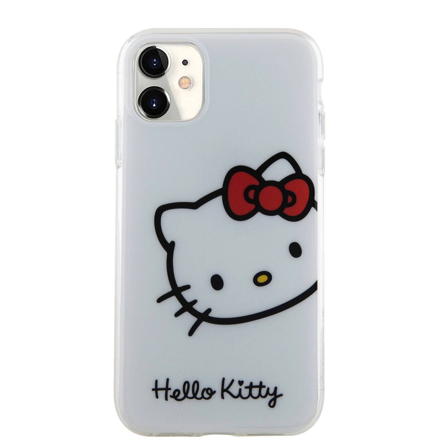 Levně Zadní kryt Hello Kitty IML Head Logo pro Apple iPhone 11, bílá