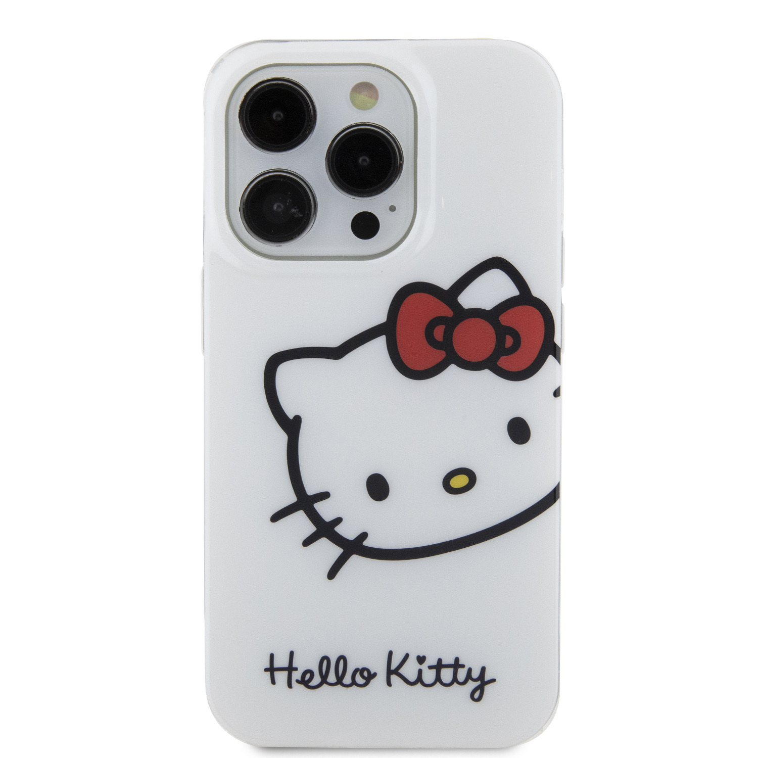 Hello Kitty IML Head Logo Zadní Kryt pro iPhone 15 Pro Max White 