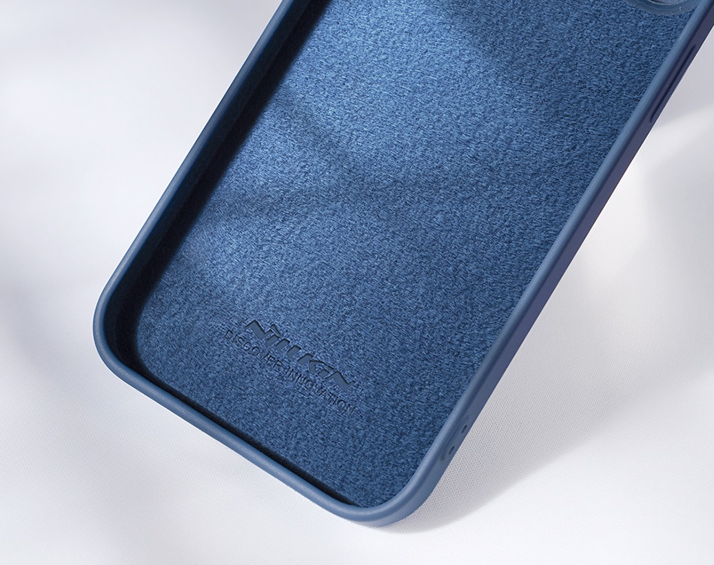 Nillkin CamShield Silky Silikonový Kryt pro Apple iPhone 15 Midnight Blue