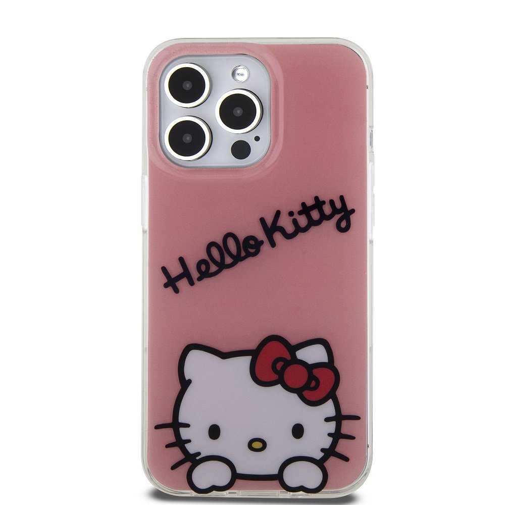 Zadní kryt Hello Kitty IML Daydreaming Logo pro Apple iPhone 13 Pro, růžová