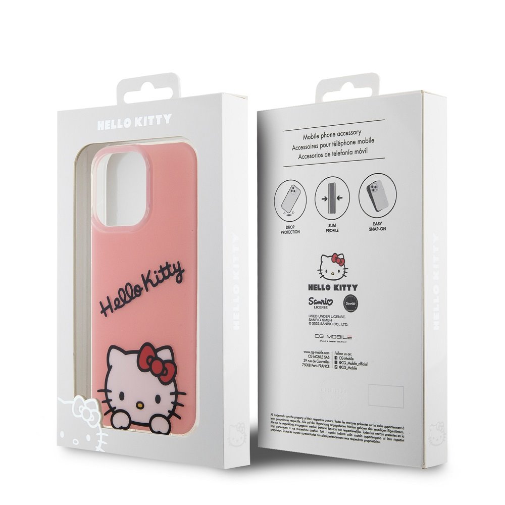 Hello Kitty IML Daydreaming Logo Zadní Kryt pro iPhone 13 Pro Pink
