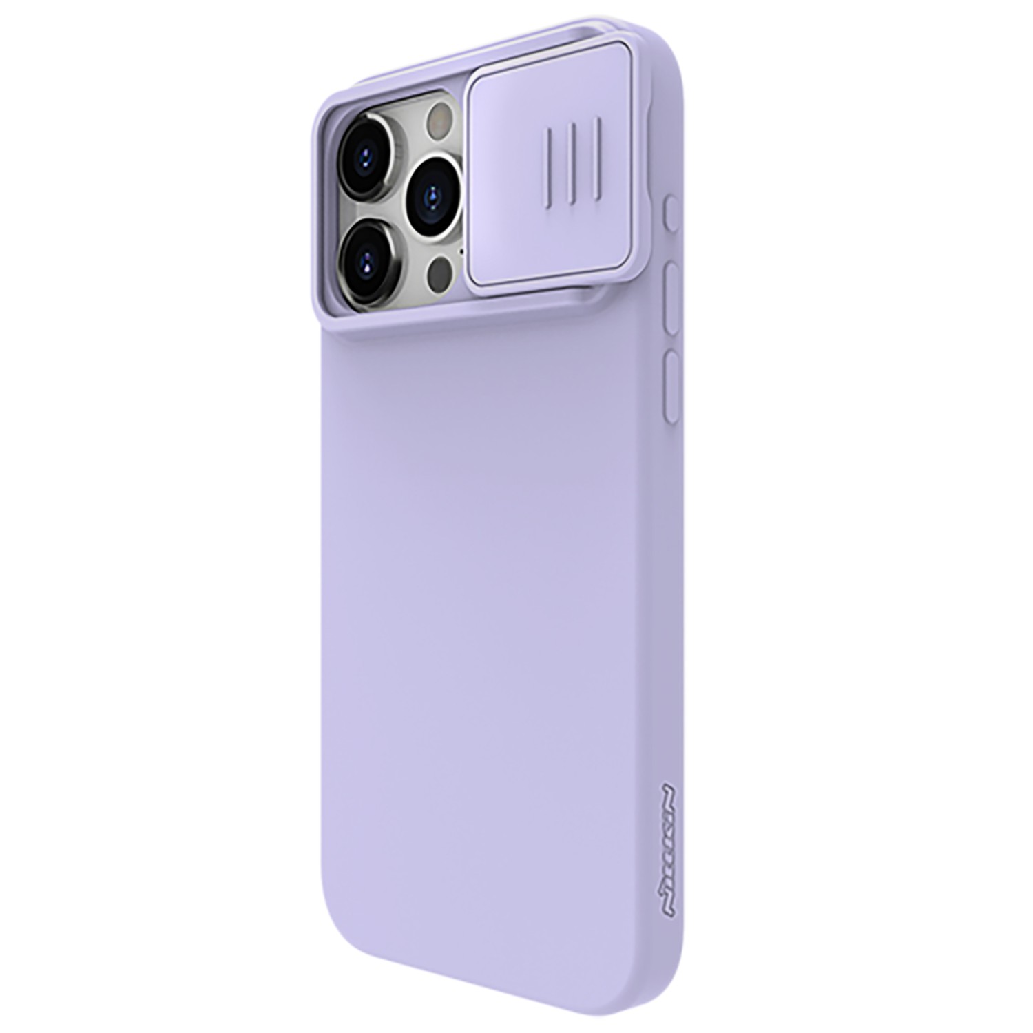 Silikonový kryt Nillkin CamShield Silky pro Apple iPhone 15 Pro Max, mystic purple