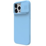 Nillkin CamShield Silky Silikonový Kryt pro Apple iPhone 15 Pro Max Blue Haze
