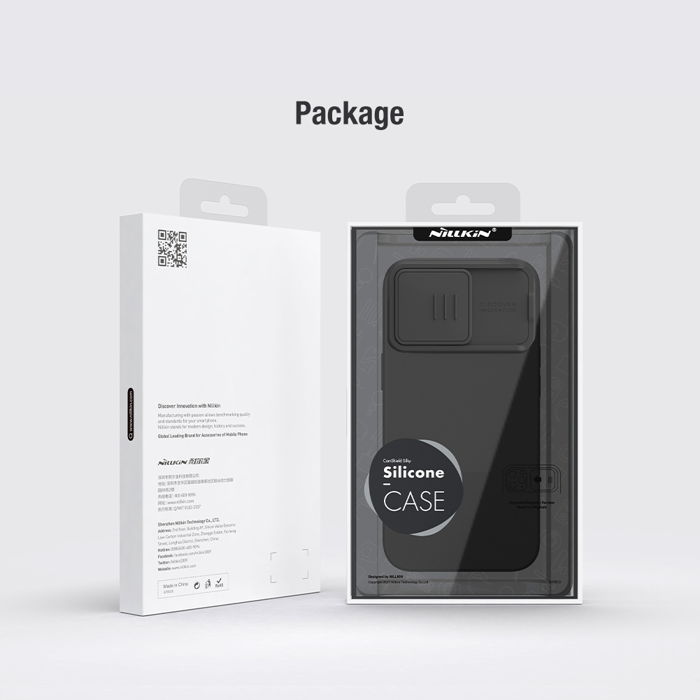 Nillkin CamShield Silky Magnetic Silikonový Kryt pro Apple iPhone 15 Pro Max Black