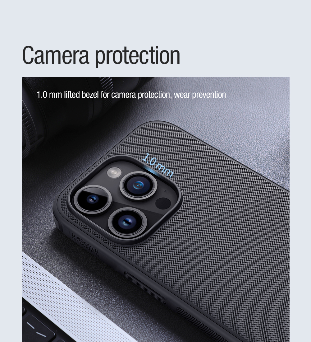 Nillkin Super Frosted PRO Magnetic Zadní Kryt pro Apple iPhone 15 Pro Blue