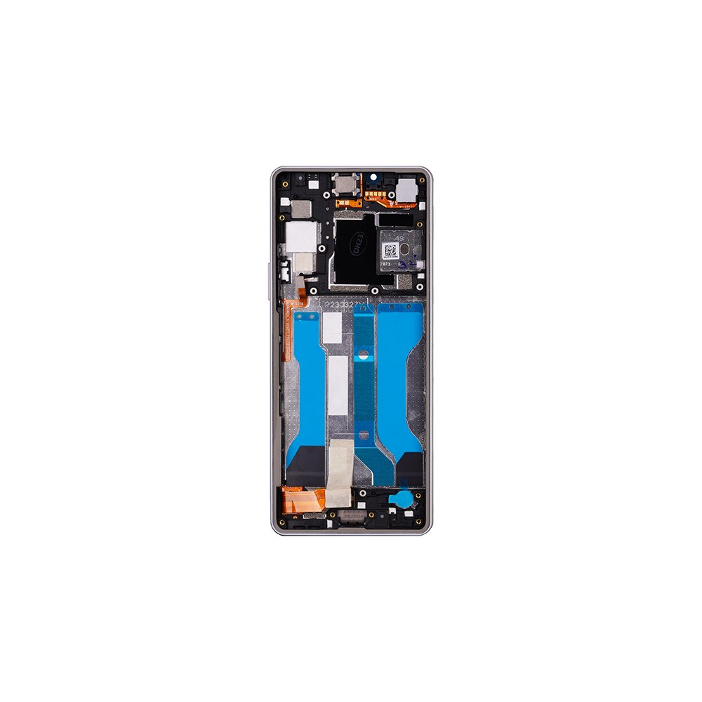 Levně LCD + dotyk + přední kryt pro Sony Xperia 10 V, white (Service Pack)