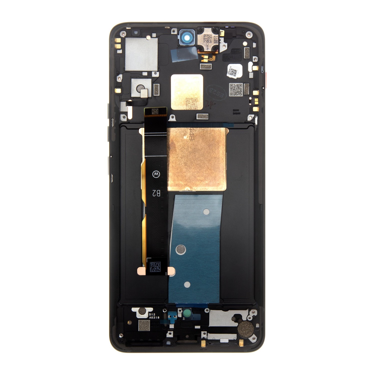 Levně LCD + dotyk + přední kryt pro Motorola ThinkPhone, black (Service Pack)