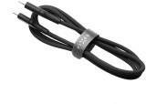 Nabíjecí a datový kabel FIXED Liquid silicone s konektory USB-C/USB-C a podporou PD, 2m, USB 2.0, 60W, černá