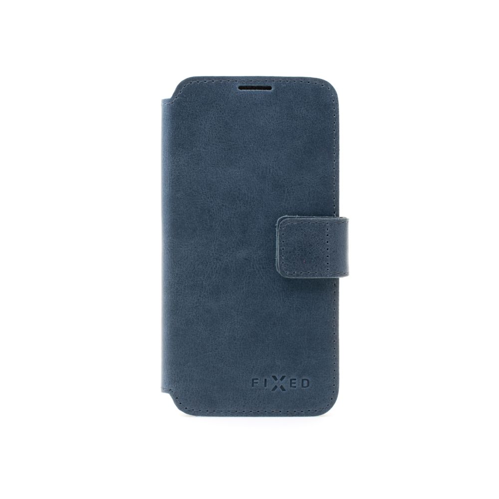 Kožené pouzdro typu kniha FIXED ProFit pro Samsung Galaxy A55 5G, modrá