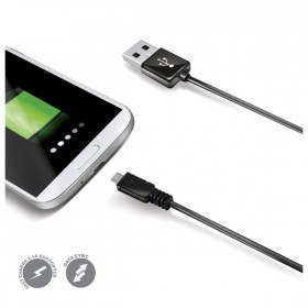 Datový USB kabel CELLY s microUSB - černý