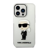 Karl Lagerfeld IML Ikonik NFT Zadní Kryt pro iPhone 14 Pro Transparent