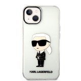 Karl Lagerfeld IML Ikonik NFT Zadní Kryt pro iPhone 14 Transparent