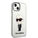 Karl Lagerfeld IML Ikonik NFT Zadní Kryt pro iPhone 14 Transparent