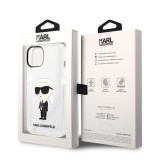 Karl Lagerfeld IML Ikonik NFT Zadní Kryt pro iPhone 14 Transparent