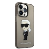Karl Lagerfeld IML Ikonik NFT Zadní Kryt pro iPhone 14 Pro Black