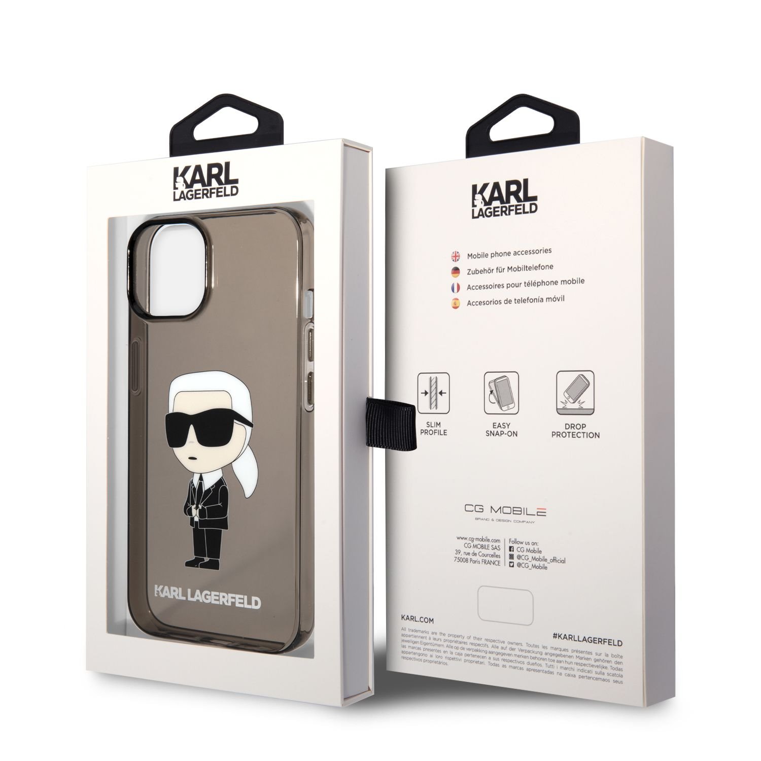 Karl Lagerfeld IML Ikonik NFT Zadní Kryt pro iPhone 14 Black