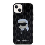 Karl Lagerfeld IML Ikonik Monogram Zadní Kryt pro iPhone 15 Plus Black