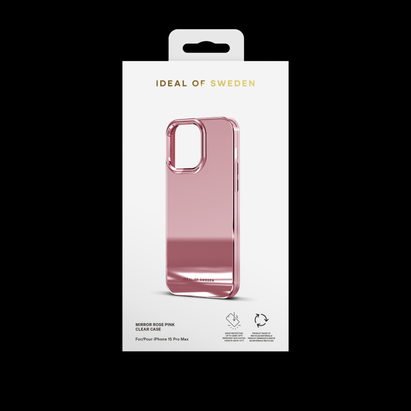 Ochranný kryt Clear Case iDeal Of Sweden pro Apple iPhone 15 Pro Max, mirror pink