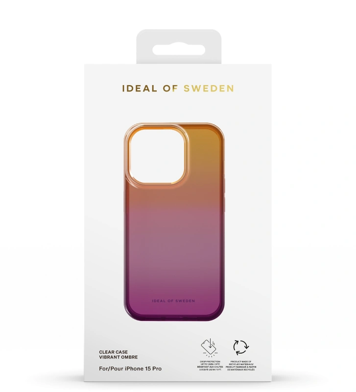 Ochranný kryt Clear Case iDeal Of Sweden pro Apple iPhone 15 Pro Max, vibrant ombre