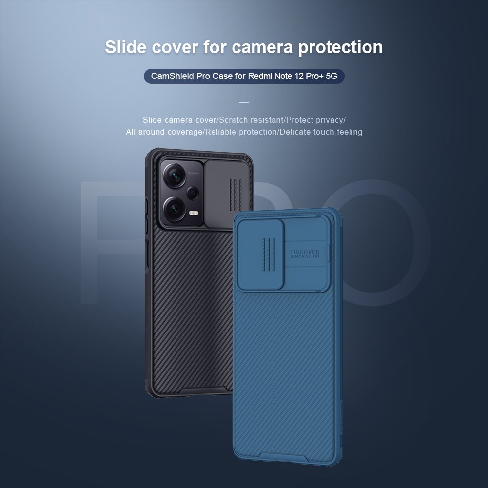 Nillkin CamShield PRO Zadní Kryt pro Xiaomi Redmi Note 12 Pro+ 5G Black