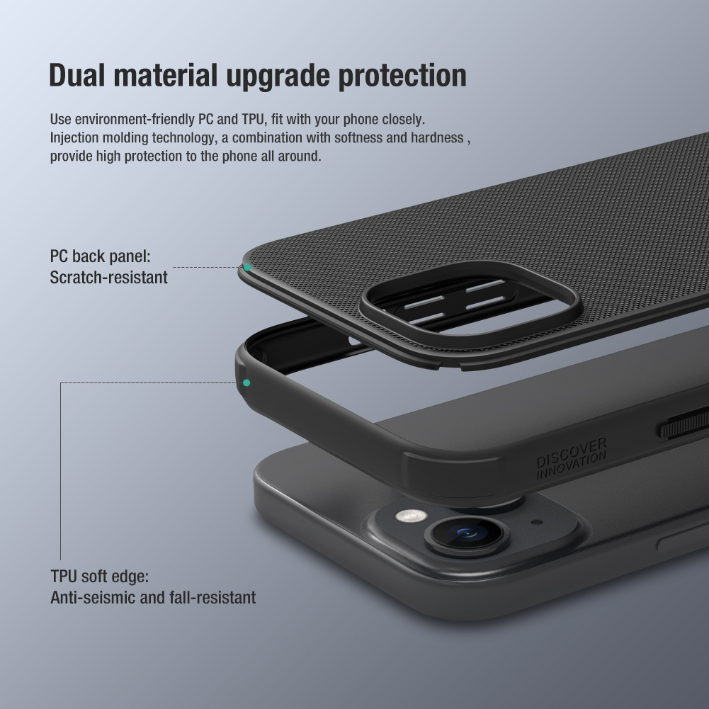 Nillkin Super Frosted PRO Zadní Kryt pro Apple iPhone 15 Deep Green (Without Logo Cutout)