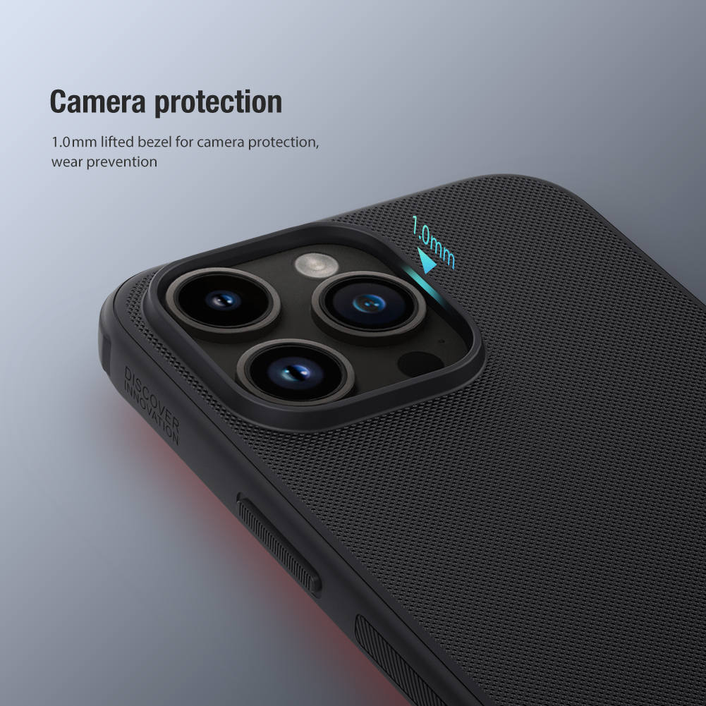 Nillkin Super Frosted PRO Zadní Kryt pro Apple iPhone 15 Pro Max Red (Without Logo Cutout)