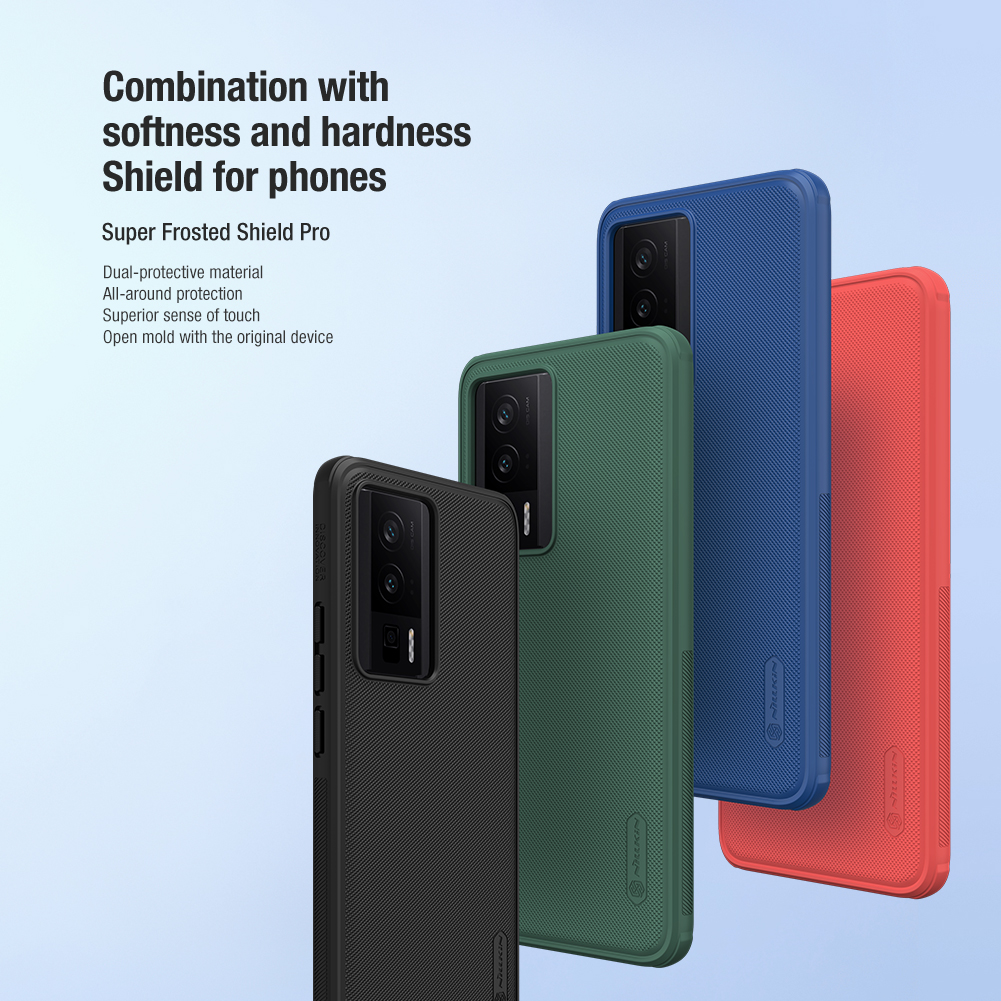 Nillkin Super Frosted PRO Zadní Kryt pro Poco F5 Pro 5G Red