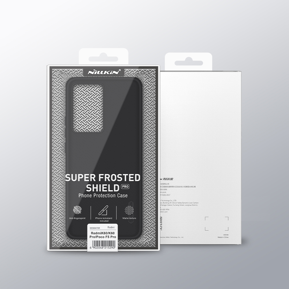 Nillkin Super Frosted PRO Zadní Kryt pro Poco F5 Pro 5G Black