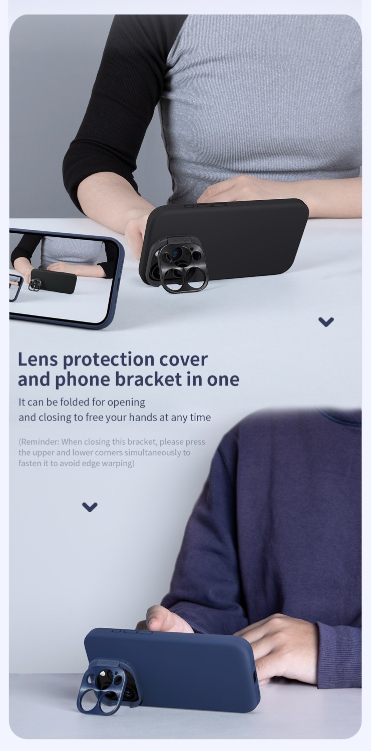 Nillkin LensWing Magnetic Zadní Kryt pro Apple iPhone 15 Pro Blue